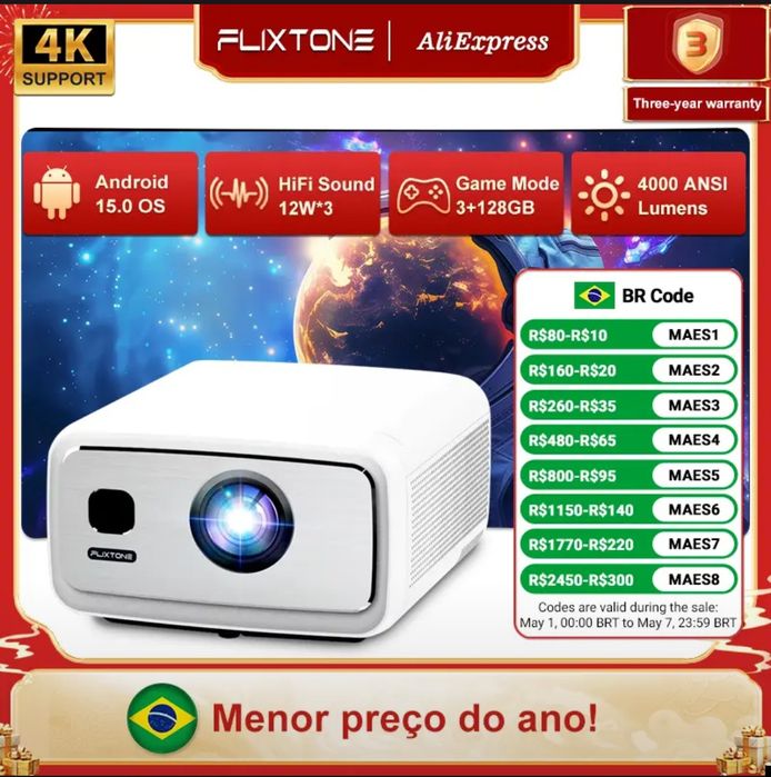 Проектор Flixtone D9 ultra 2026 года