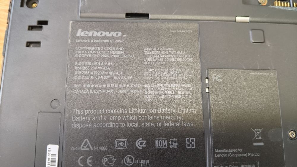 Laptop Lenovo  T500
