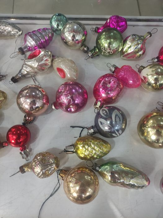 Ёлочные игрушки стекло