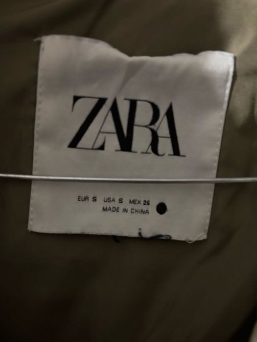 Зелено/каки зимно яке Zara S