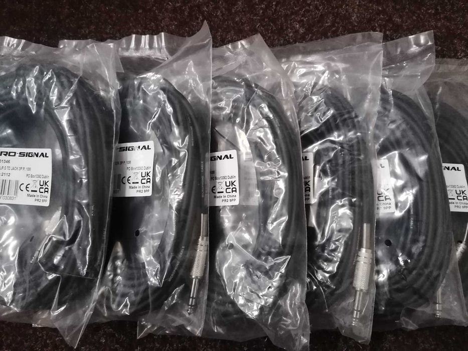 Set 6 cable audio microfon XLR S la Jack 3P