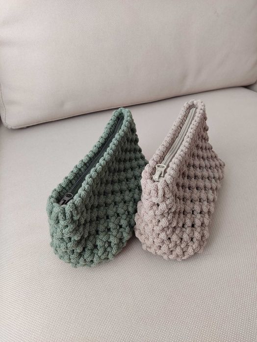 Ръчно изработени плетени чанти клъч макраме