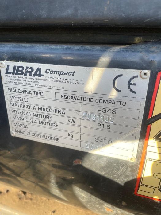 Mini Escavator Libra 234S 3.5t