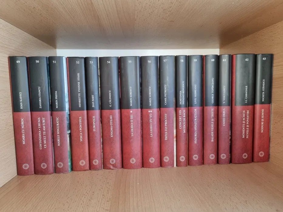 Colectie de  carti Cele mai importante carti din literatura romaneasca