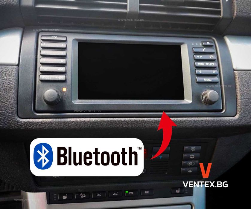 Bluetooth адаптер за BMW с голяма навигация 16:9 за X5 E53, E39, E46