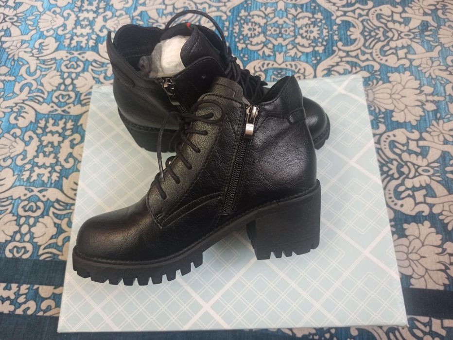 Ботинки эко кожа утепленные на флисе