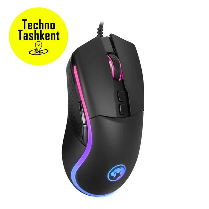 Игровая мышь для компьютера Marvo M358 Tepo 60 с RGB подсветкой, Usb