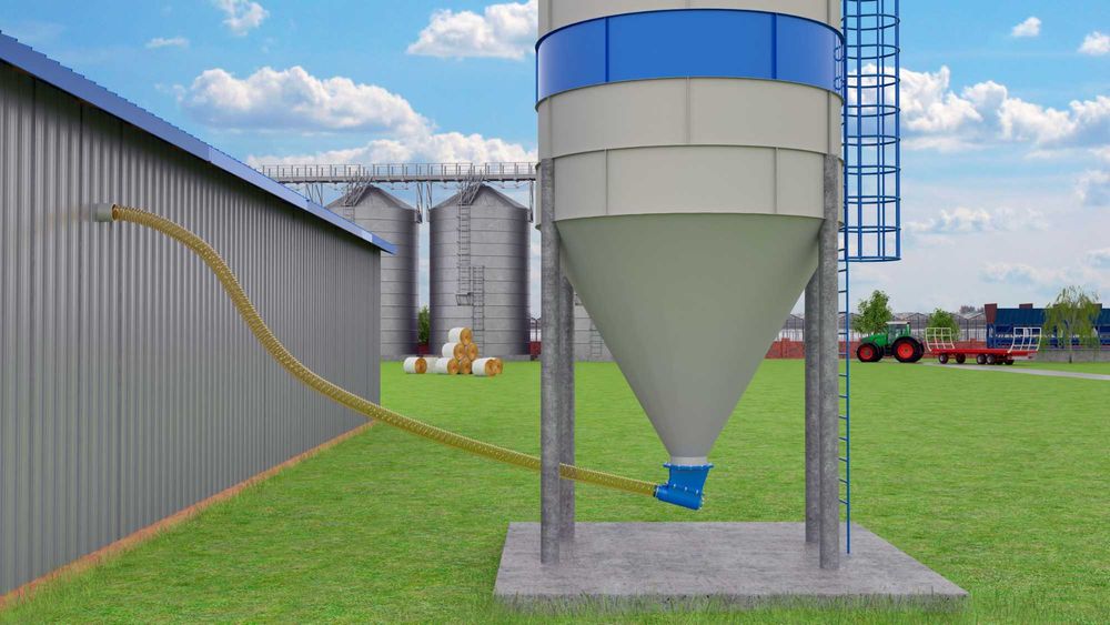 Șnec flexibil cereale 12m TMC – Capacitate: max 9 tone/h NOU Garanție