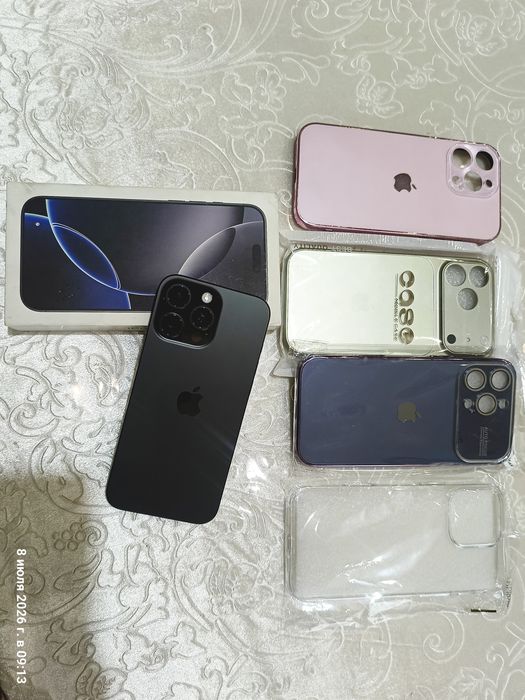 iPhone 16 Pro Max 256GB Black (eSIM) | Идеал | Гарантия до 08.2026