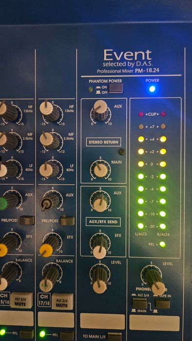 Audio Event PM-18.24 Consolă de mixaj DAS