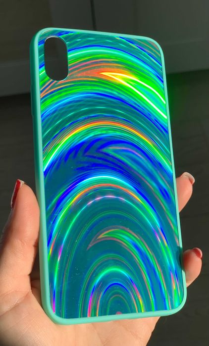 Husa tip oglinda model Curcubeu pentru iPhone XS Max