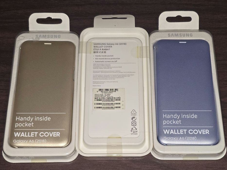 Husa flip smart activa originala Samsung Wallet Cover A6 2018 A600