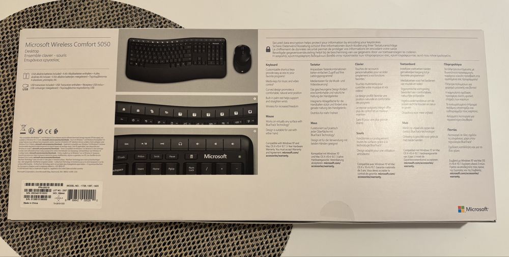 Kit tastatura + mouse wireless Microsoft comfort 5050