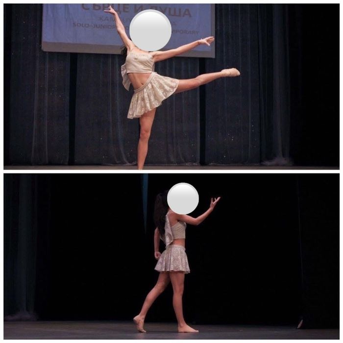 Сценичен танцов костюм, ръчна изработка за дете/тийнейджър