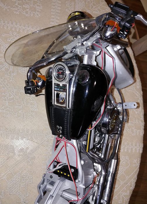 Harley Davidson FatBoy 1/4 DeAgostini macheta metal