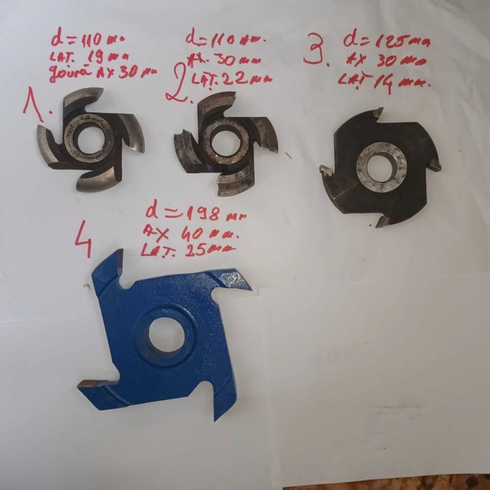 Freze pentru pvc d.ax30mm.