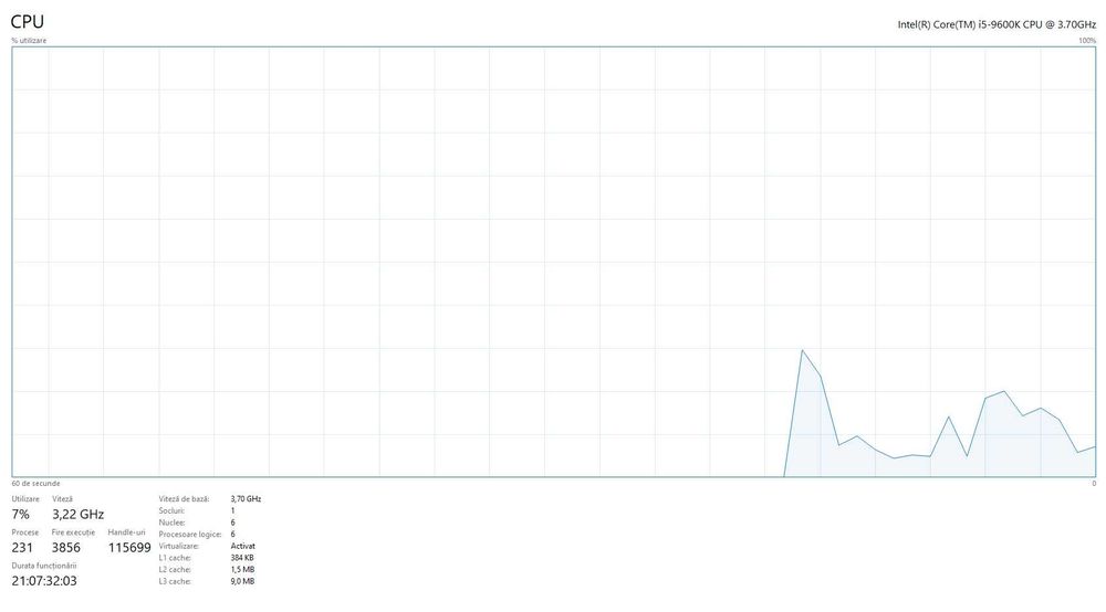 Unitate PC Gaming, RTX3060 12GB, 1 slot RAM 32GB 3600Mhz