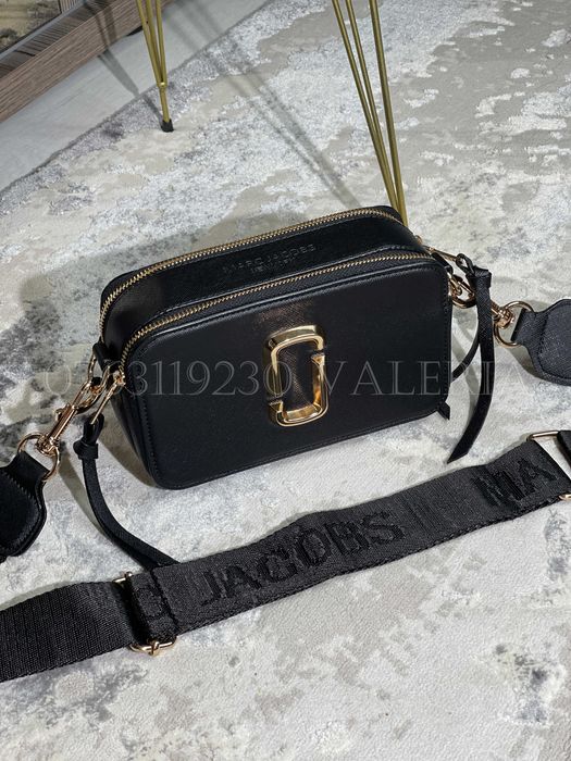 Geanta Marc Jacobs - Snapshot Negru/logo auriu