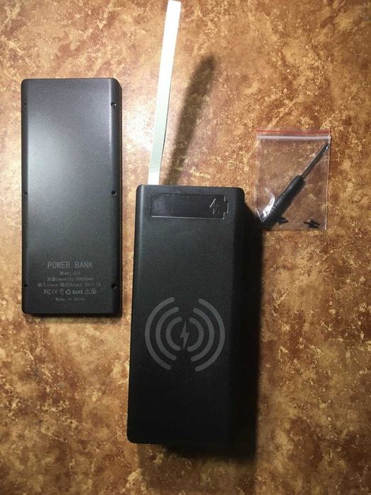 Power Bank 50000mAh+с беспроводной зарядкой и съемными аккумуляторами