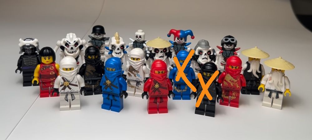 Lego ninjago pilot season minifigures  2011г.