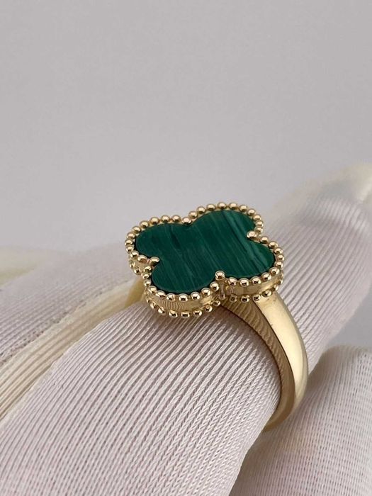 Кольцо с малахитом