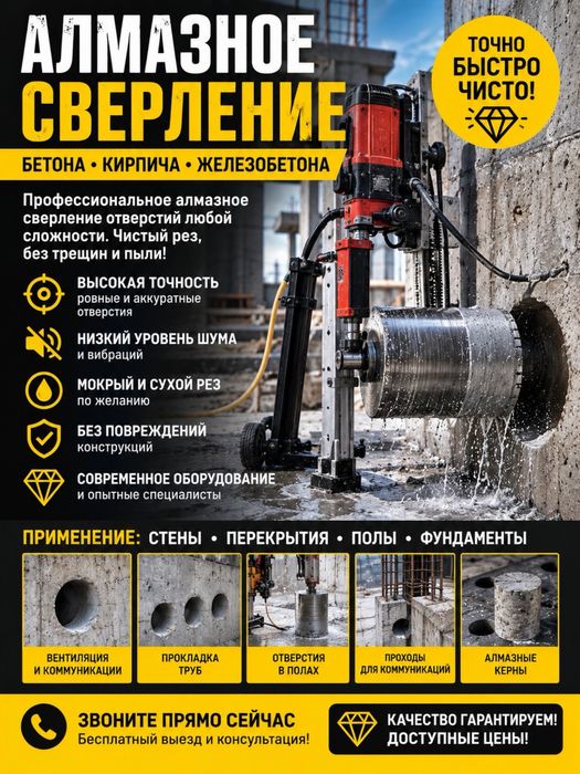 Алмазные бурение, Алмазные сверление