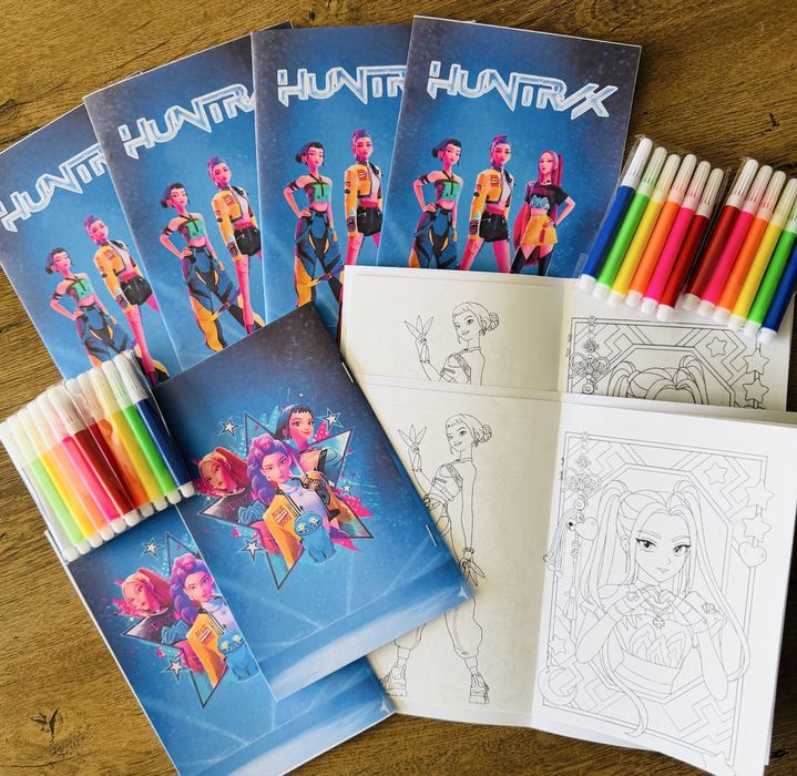 Персонализирани книжки за оцветяване на тема K-pop demon hunters