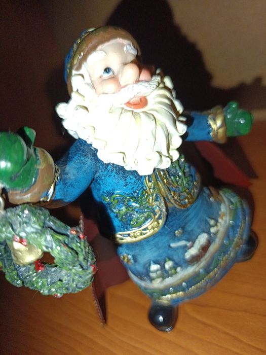 Decorațiune moș crăciun albastru