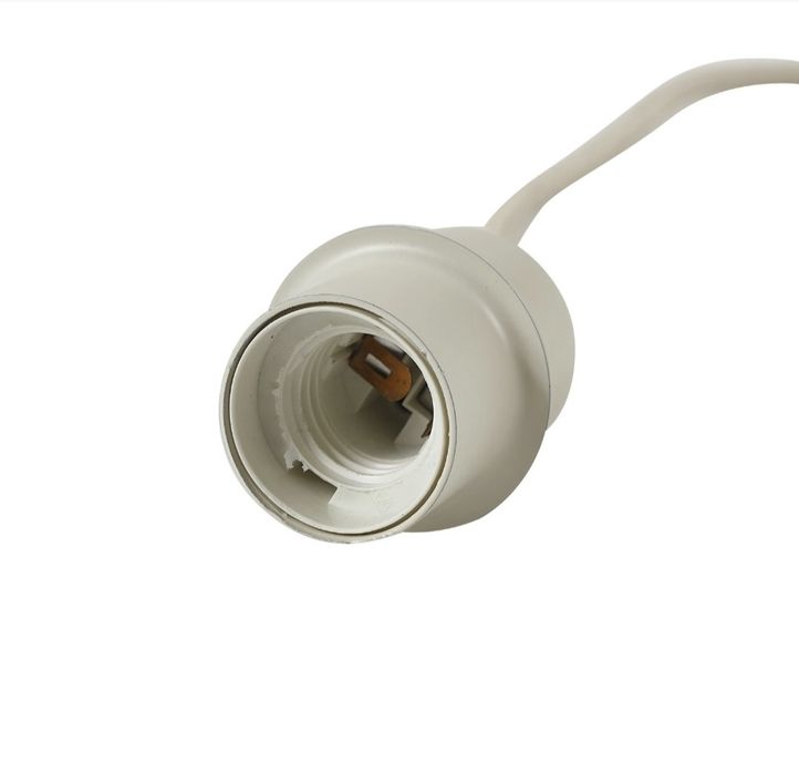 Lampa Lindby suspendată Elover, bej, Ø 45 cm, metal