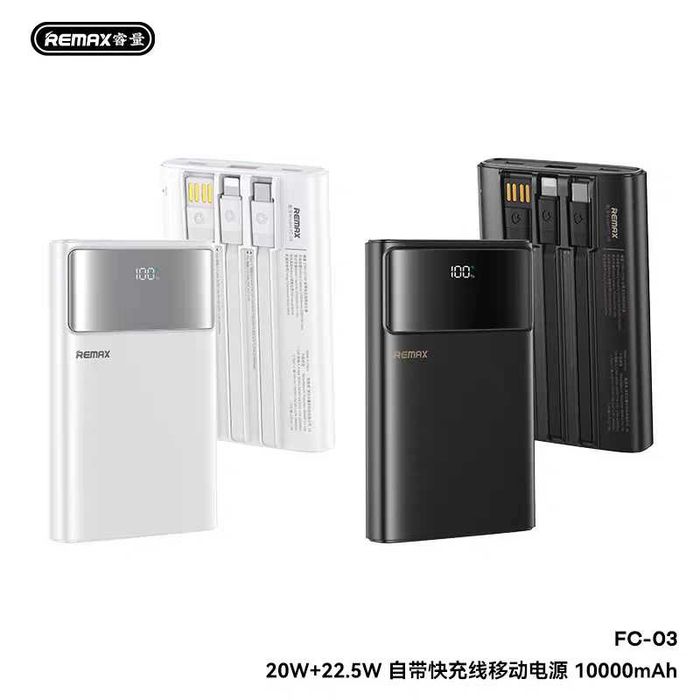 Remax FC-03 Ultra thin PD22.5W Power Bank CCC 10000mAh for iPhone 17