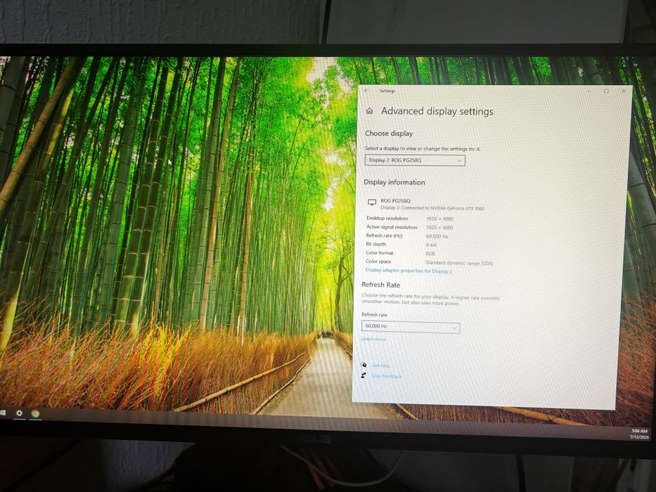 Monitor Asus Rog PG258Q