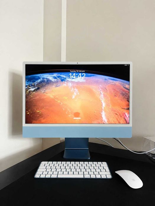 iMac 24" M1 (2021) — stare impecabilă, cu cutie