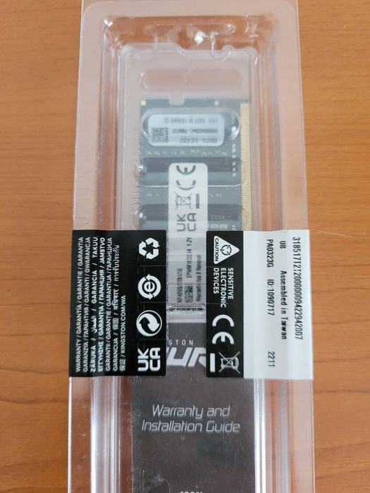 Vând Memorie Laptop 1x16GB 4DDR
