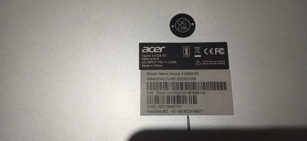 Acer aspire 3 Ryzen 3-7330U 8/512