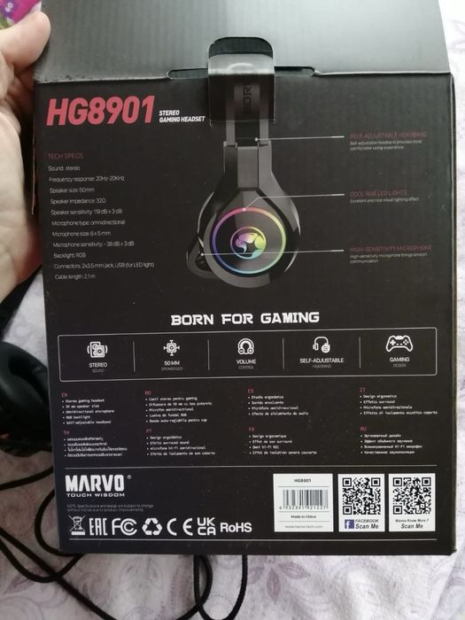 Геймърски слушалки нови