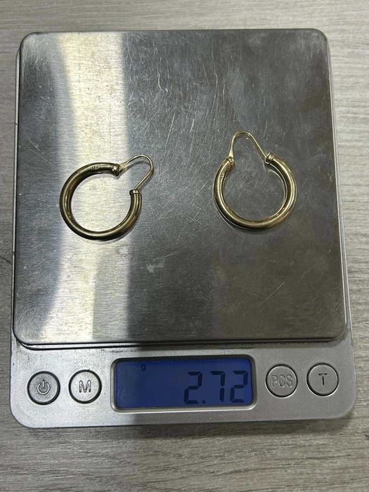 Златни обеци 14 К 585/ 2,72 гр.
