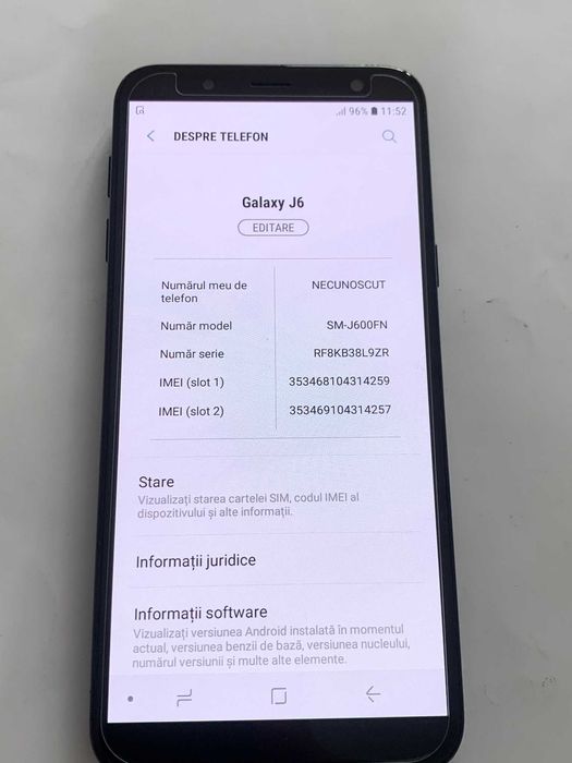 Samsung J6 dual sim cu amprenta si face id +card cadou