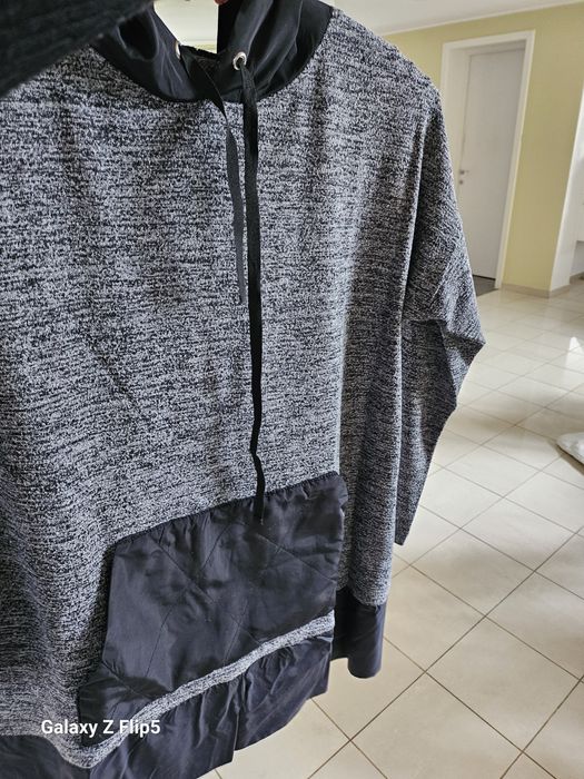 Cardigan cu glugă combinat cu făș  marimea L