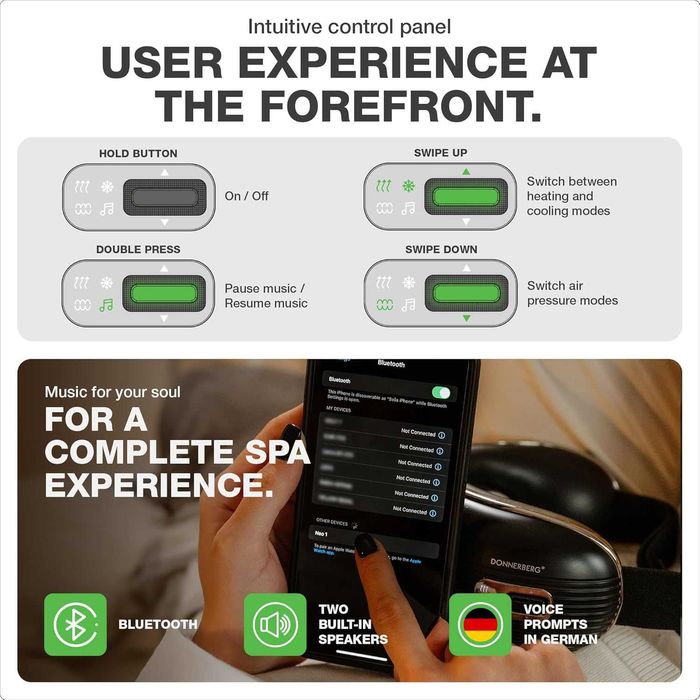 Оригинален акумулаторен масажор за очи Donnerberg NEO | Топъл и студен