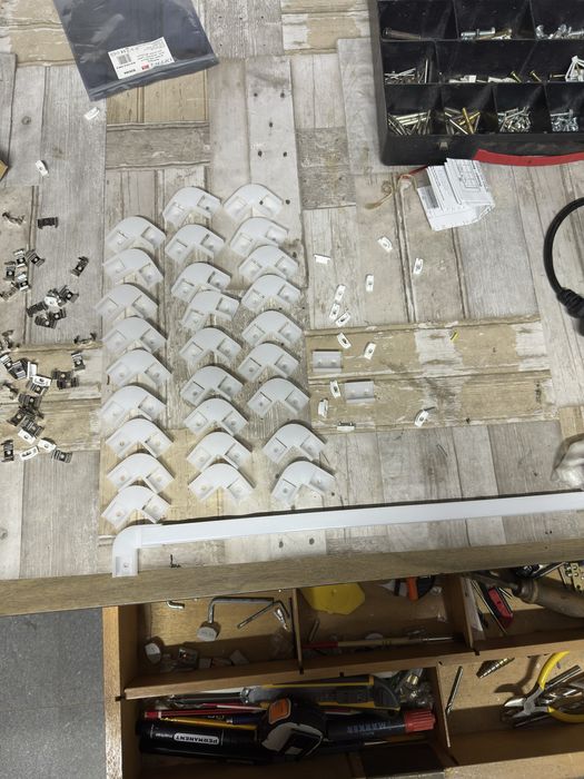 Profil de aluminiu band led coltare+ sistem de prindere