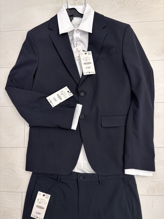 Costum barbati elegant nunta botez pantaloni si sacou evenimente