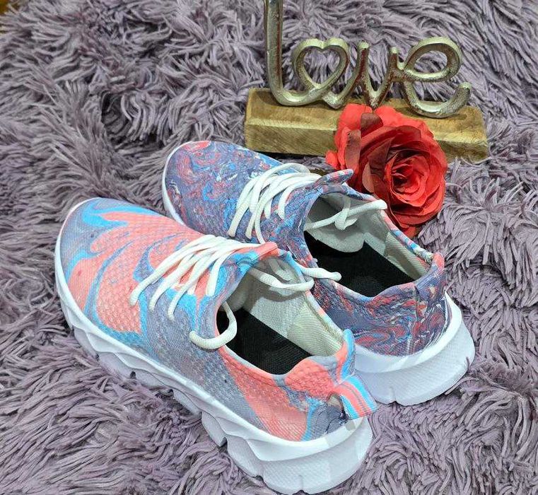 Маратонки с ръчно изработен цветен арт дизайн I Candy Cloud