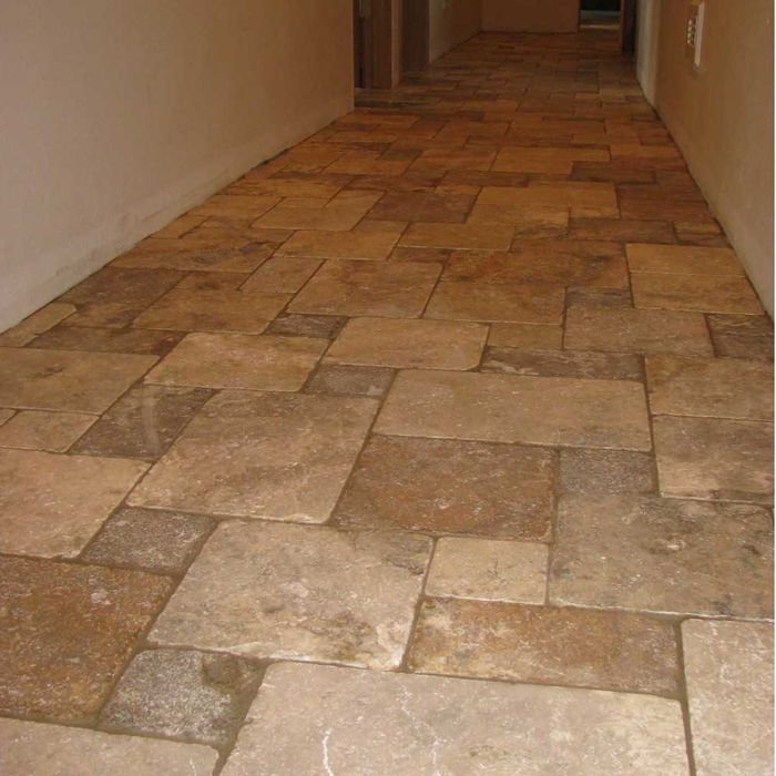 Travertin Rustic Antichizat French Pattern Set 1,2 cm 81,8 +TVA / mp