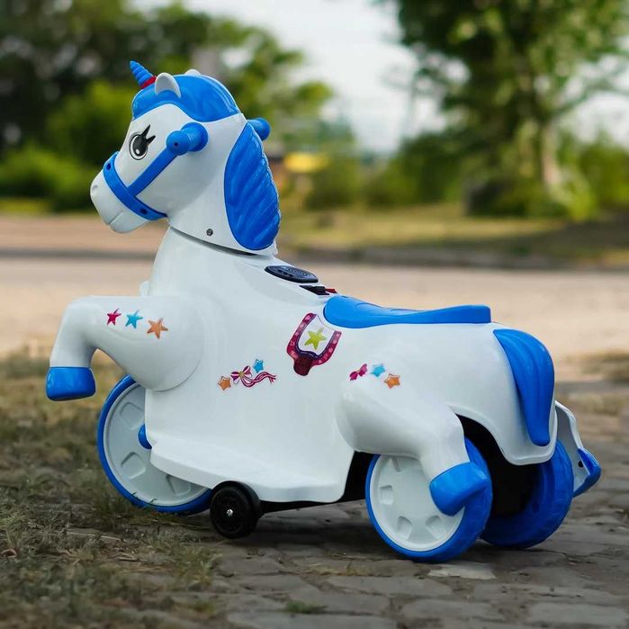 Tricicleta electrica pentru copii, Kinderauto Poney 40W 6V Blue