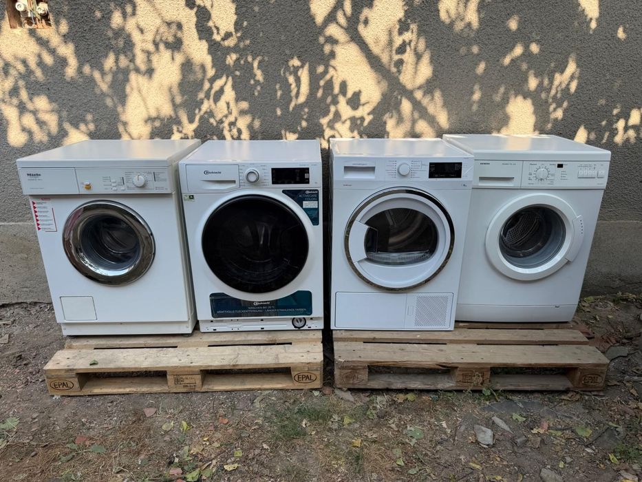 3 mașini spălat rufe SI un uscator