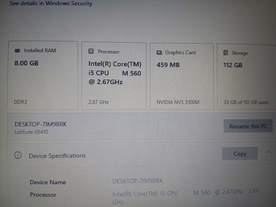Vand laptop Dell Latitude E6410