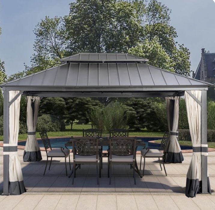 Besedka  naves reshotka perila ograjdeniya бесдка метал конструкция