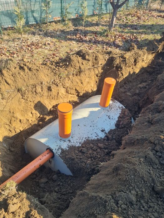 Fosă septică cu montaj