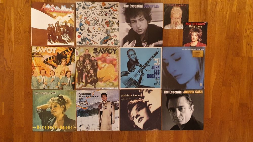 Vinil Vinyl, Status Quo, Johnny Cash, John Lee Hooker etc