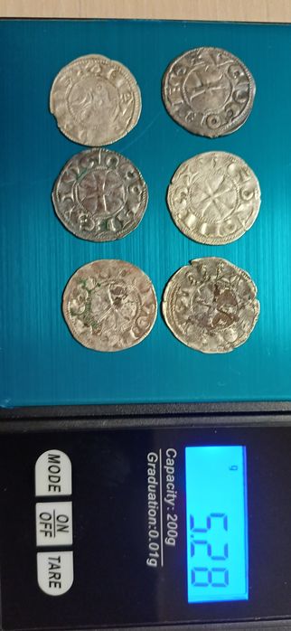 9 monede Argint  Evul Mediu, Franta si Califat Islamic Almohad